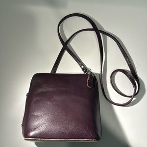 Crossbody Italy Purple Small Leather